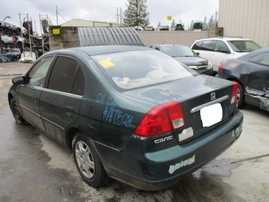 2001 HONDA CIVIC DX GREEN 4DR 1.7L MT A17528